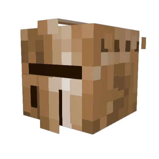 cornbeefed Minecraft avatar head, 3D render