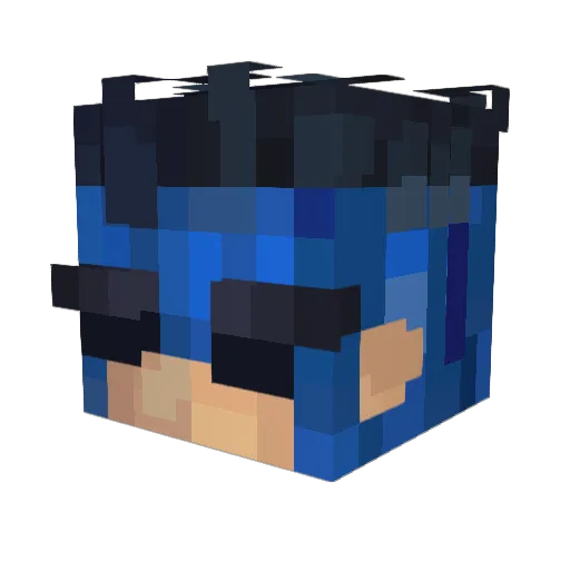 corner99 Minecraft avatar head, 3D render