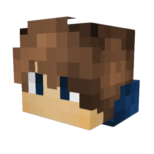 cornfield08 Minecraft avatar head, 3D render