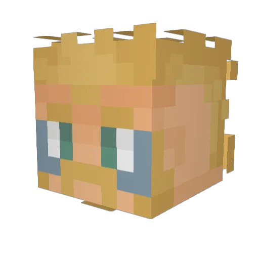 cornflakes743 Minecraft avatar head, 3D render