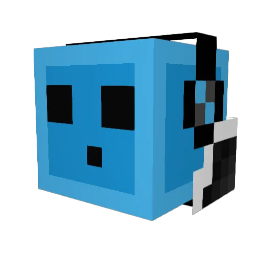 cornishh Minecraft avatar head, 3D render