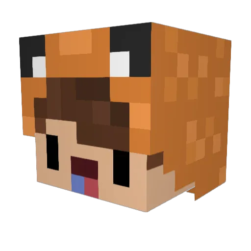corodidile_ Minecraft avatar head, 3D render