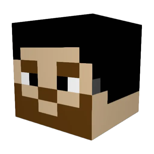 corohype Minecraft avatar head, 3D render