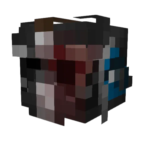 coronetcluster Minecraft avatar head, 3D render