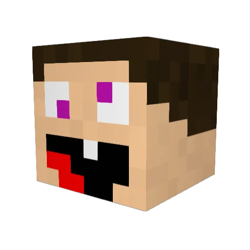 corp505 Minecraft avatar head, 3D render