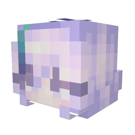 corpse_ezra Minecraft avatar head, 3D render