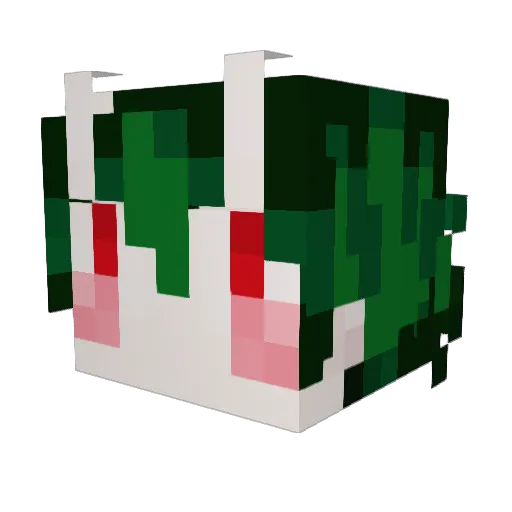 corpseil Minecraft avatar head, 3D render