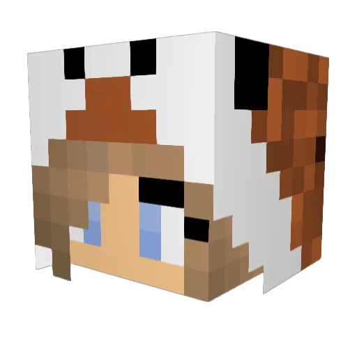 corpsesimp Minecraft avatar head, 3D render