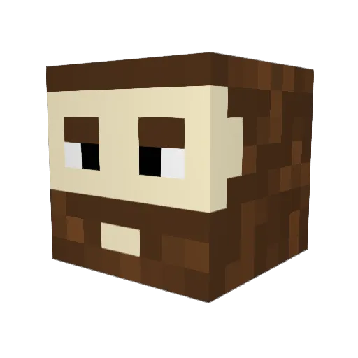 corrnith Minecraft avatar head, 3D render