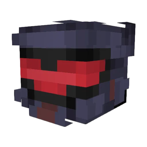 corrosion_ Minecraft avatar head, 3D render
