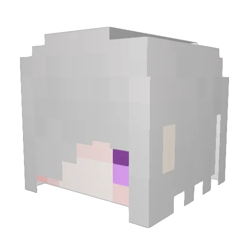 corrru Minecraft avatar head, 3D render
