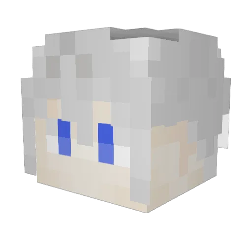 corrupt0826 Minecraft avatar head, 3D render