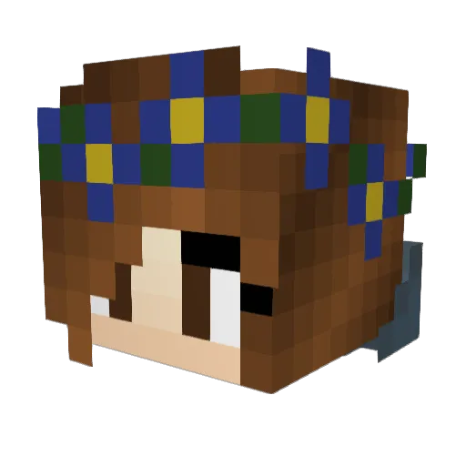 corrupt_kings Minecraft avatar head, 3D render