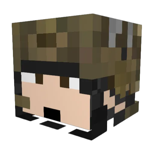 corsair_guy Minecraft avatar head, 3D render