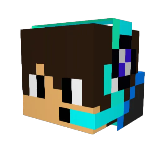 corso95 Minecraft avatar head, 3D render