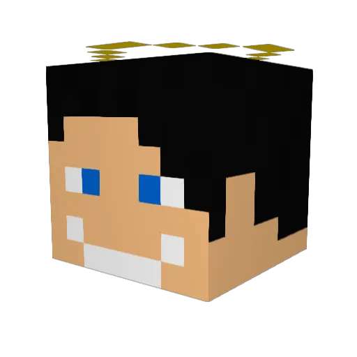 cortexwastakenn Minecraft avatar head, 3D render