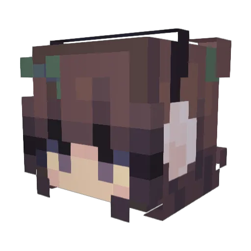 cortl Minecraft avatar head, 3D render