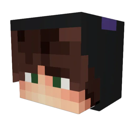 cortylow_ Minecraft avatar head, 3D render