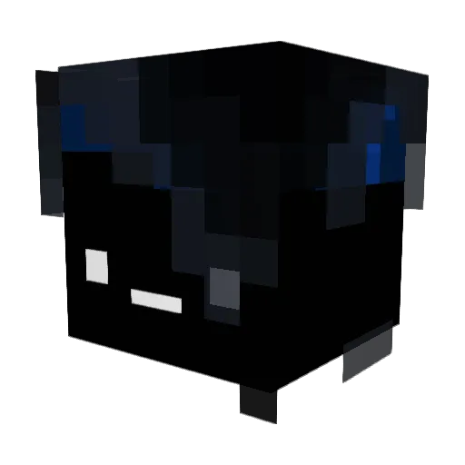 corundumdum Minecraft avatar head, 3D render