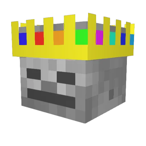 corv2 Minecraft avatar head, 3D render