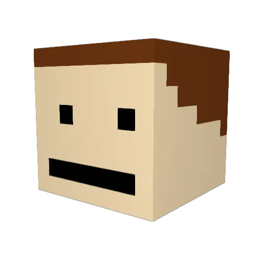 corva27 Minecraft avatar head, 3D render