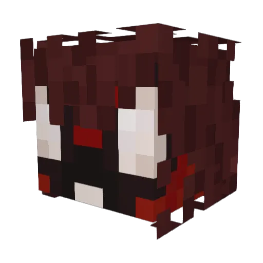 corvidhorrors Minecraft avatar head, 3D render
