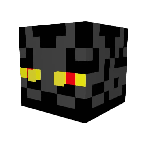 corvosos Minecraft avatar head, 3D render