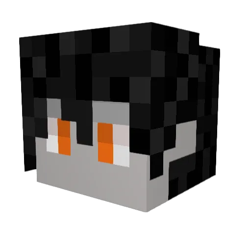 corvus_CJ Minecraft avatar head, 3D render