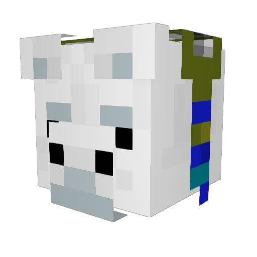 corvus_improbus Minecraft avatar head, 3D render