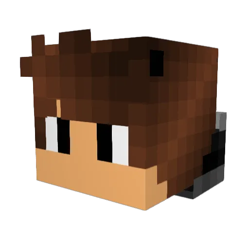 coryXVII Minecraft avatar head, 3D render