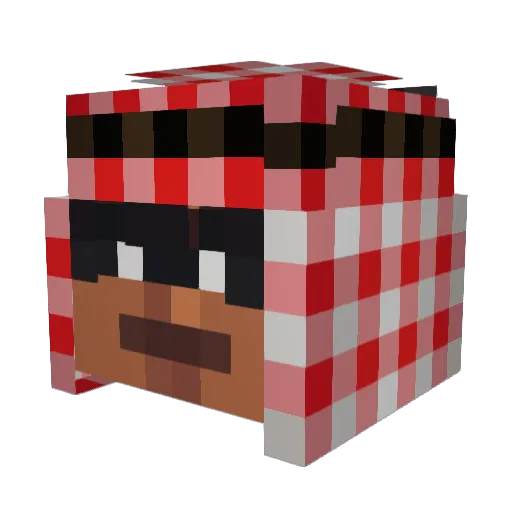 corygfxkh Minecraft avatar head, 3D render