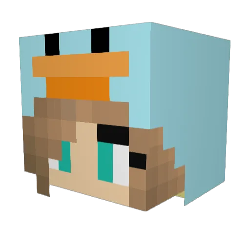 corynexo Minecraft avatar head, 3D render