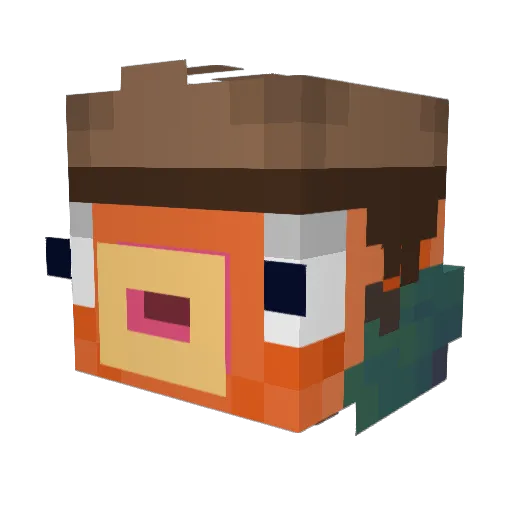 corynuggo Minecraft avatar head, 3D render