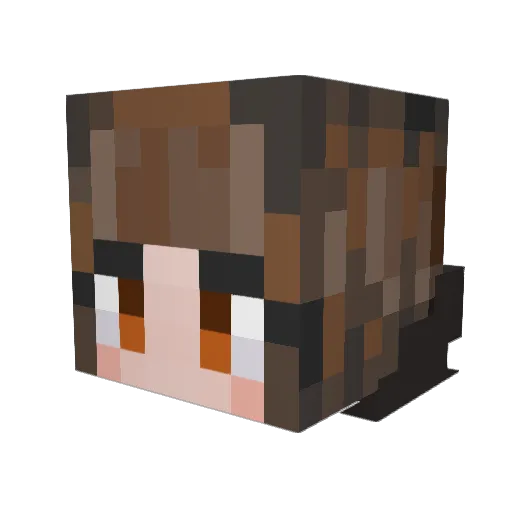 corzev Minecraft avatar head, 3D render