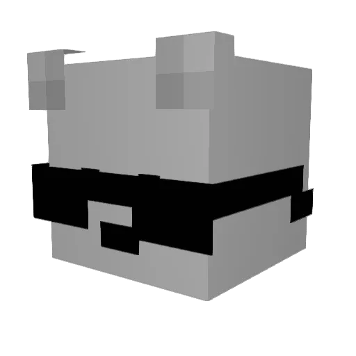 cos727 Minecraft avatar head, 3D render