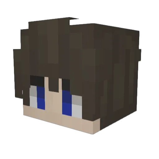 cosbilon Minecraft avatar head, 3D render