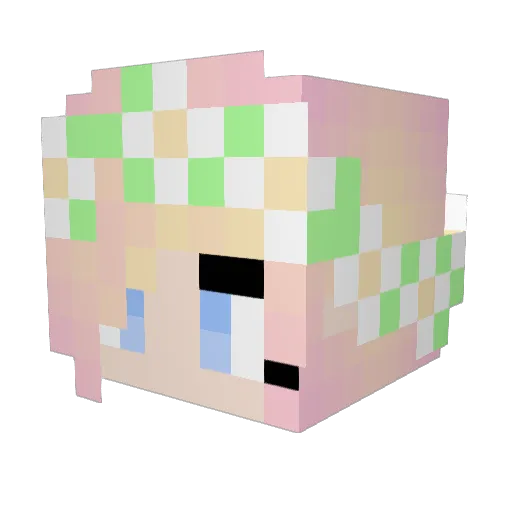 cosi_bell Minecraft avatar head, 3D render