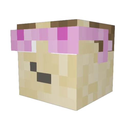 cosieq1 Minecraft avatar head, 3D render