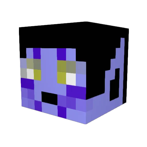 cosmando Minecraft avatar head, 3D render