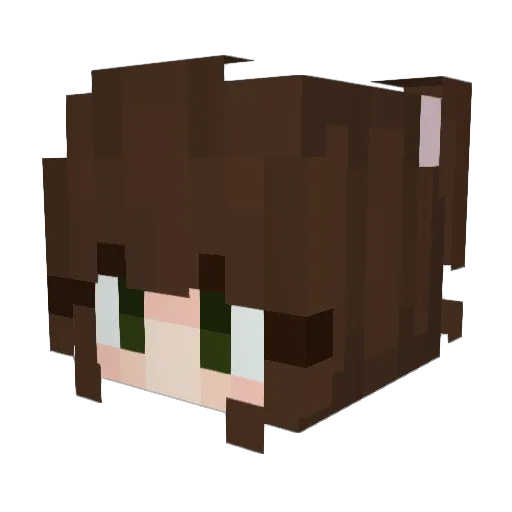 cosmia404 Minecraft avatar head, 3D render
