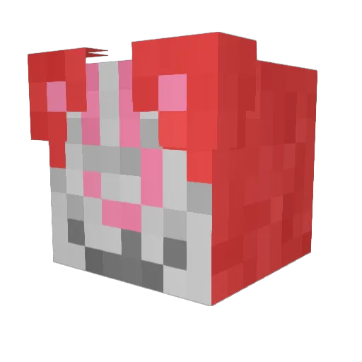 cosmicPython Minecraft avatar head, 3D render