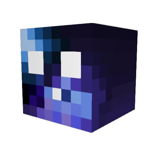 cosmic_dude_ Minecraft avatar head, 3D render