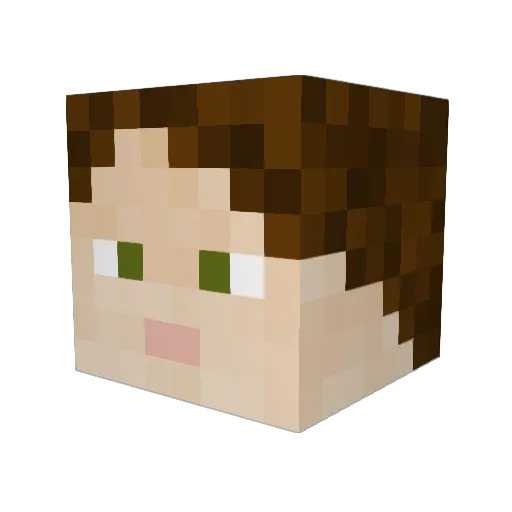 cosmic_raine Minecraft avatar head, 3D render