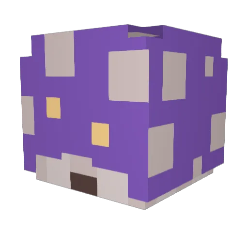 cosmicari Minecraft avatar head, 3D render