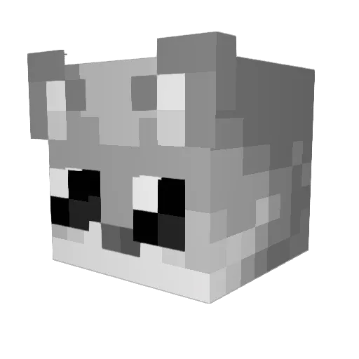 cosmicblackwolf Minecraft avatar head, 3D render