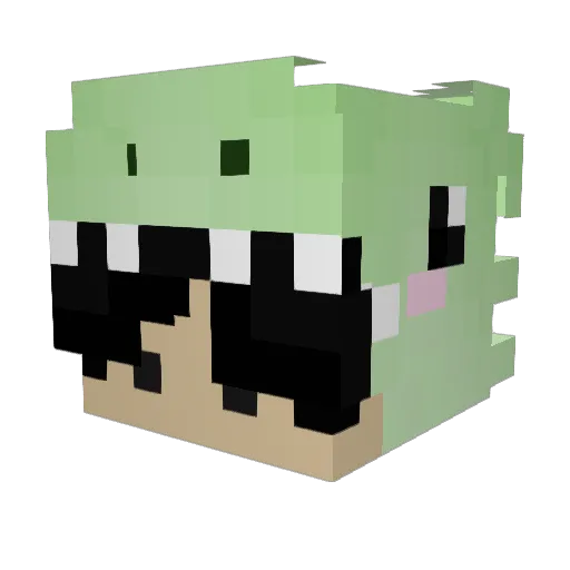 cosmicboomin Minecraft avatar head, 3D render