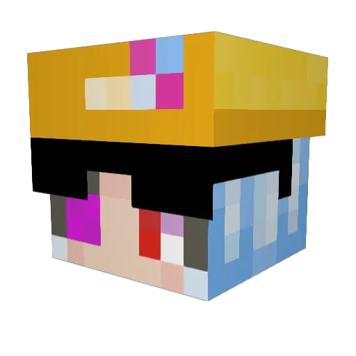 cosmicbroom788 Minecraft avatar head, 3D render