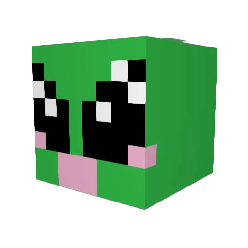 cosmiccatt Minecraft avatar head, 3D render