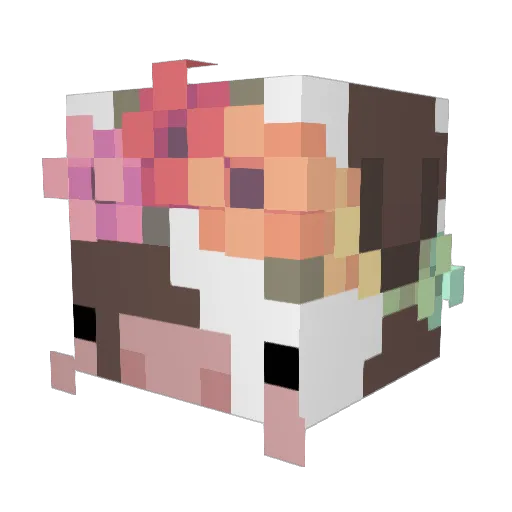 cosmiccow22 Minecraft avatar head, 3D render