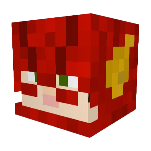 cosmichamp Minecraft avatar head, 3D render